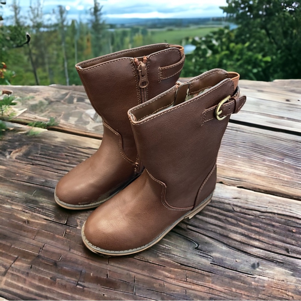 Cat & Jack Girls Brown Boots